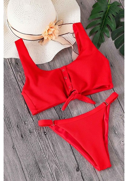 Kırmızı Şık Bikini Alt