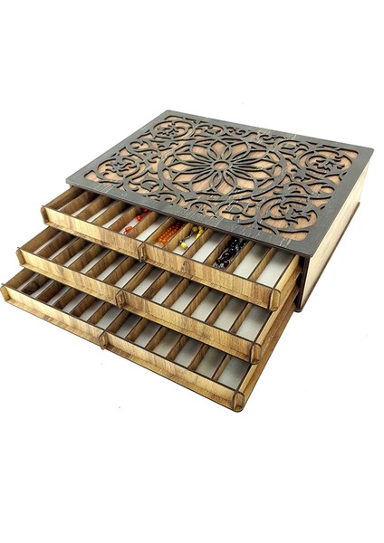 Edessa Çekmeceli Tesbih Kutusu 3 Katlı fiyatları