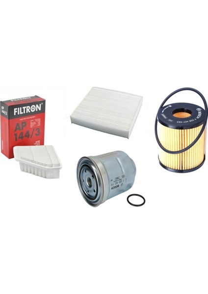 Toyota Corolla 1.4 D4D Filtre Bakım Seti (2013-2018)