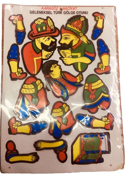 Karagöz & Hacivat - Geleneksel Gölge Oyunu - Kukla Seti