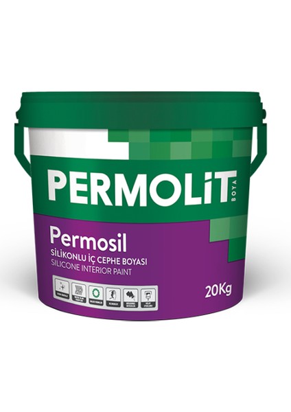 Permosil Silikonlu Iç Cephe Boyası - Beyaz 3,5 kg