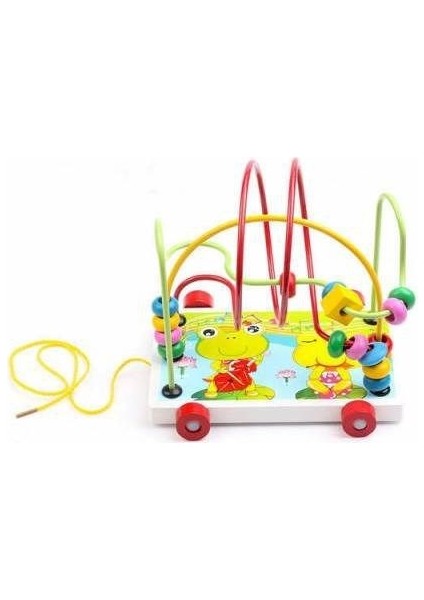 Wooden Toys Ahşap Eğitici 5 Li Set Zeka Algı Oyunları Helezon - Puzzle - Saat - Geometrik indirimleri
