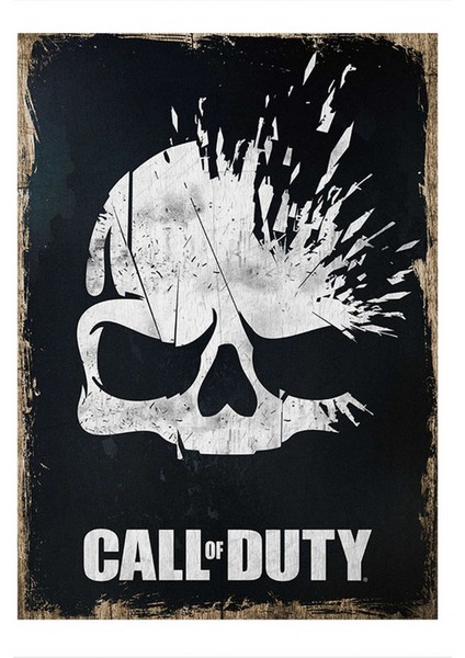 Call Of Duty Tasarım Ahşap Tablo