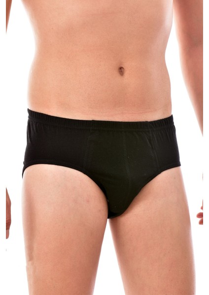 12 Adet Seher 0005 Erkek Penye Slip Siyah