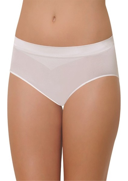 Kadın Nbb 2006 Dikişsiz Slip Siyah Beyaz