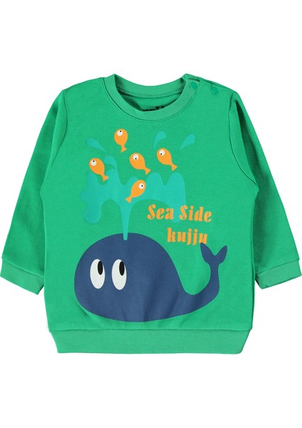 Erkek Bebek Pijama Takımı 6-18 Ay Koyu Yeşil modelleri