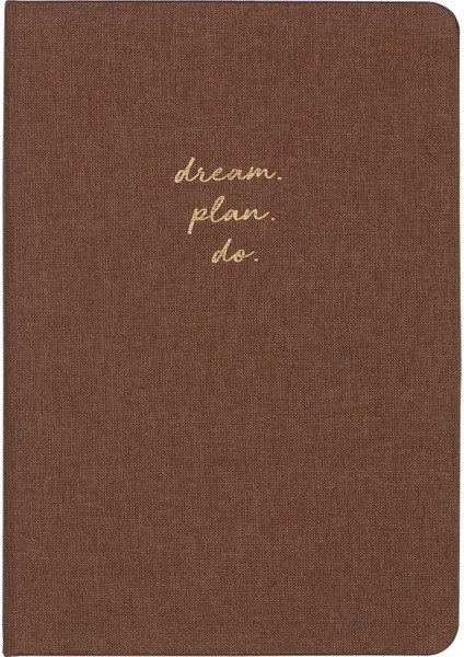 Sert Kapak Defter Düz, Çizgisiz 14 x 20 cm Kahverengi