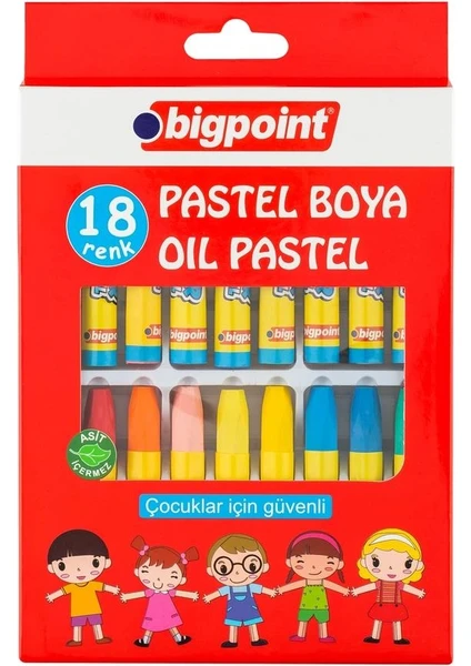 Pastel Boya 18'li Karton Kutulu