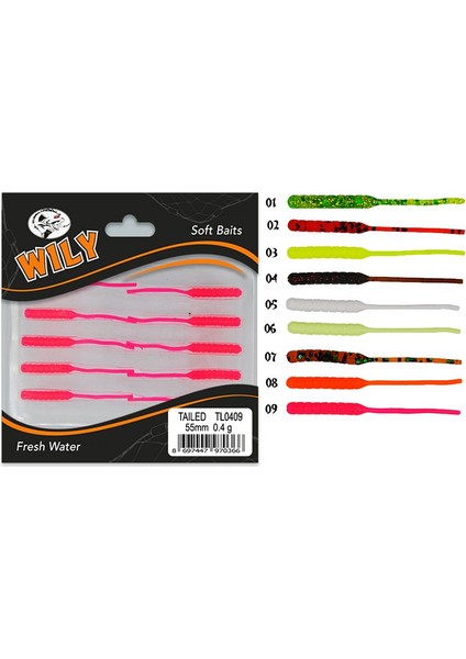 Tailed Lrf Silikon Yem 5.5 cm 0.4 gr