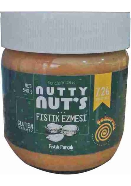 Nutty Nut's Yer Fıstığı Ezmesi Fıstık Parçalı 340 gr