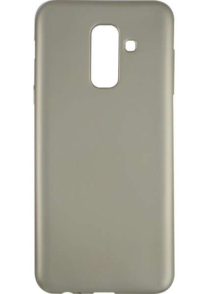 Samsung Galaxy A605 A6 Plus 2018 Uyumlu Suide Silikon Kılıf Gold