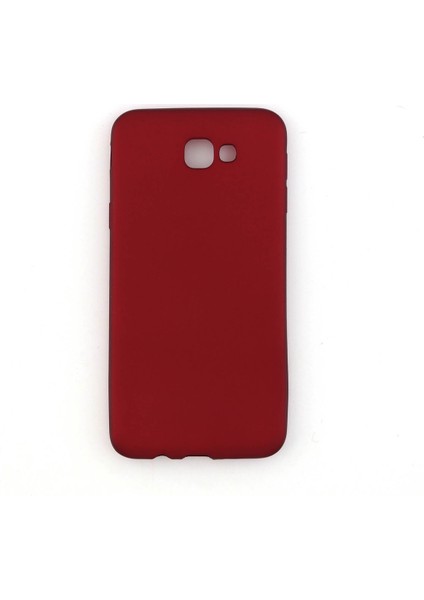 Samsung Galaxy G570 J5 Prime Uyumlu Suide Silikon Kılıf Bordo