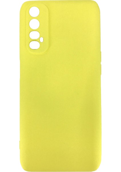 Realme 7 Uyumlu Nano Silikon Kılıf Sarı