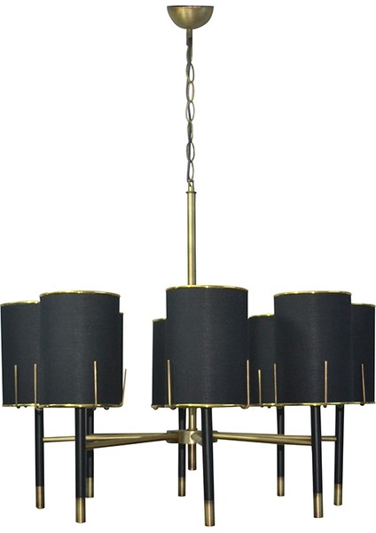 8'li Silindir Şapkalı Düz Borulu Modern Avize Mod-Av- 4404-8BSY