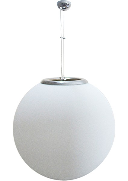 40 cm Mat Beyaz Camlı Karpuz Avize MOD-AV-40M