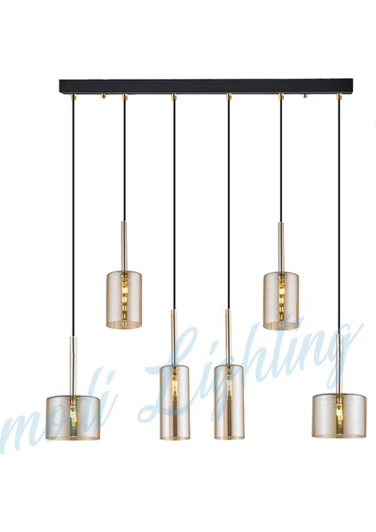 Bal Sıralı Camlı 6'lı Sarkıtavize MOD-AV-4443-6BSR