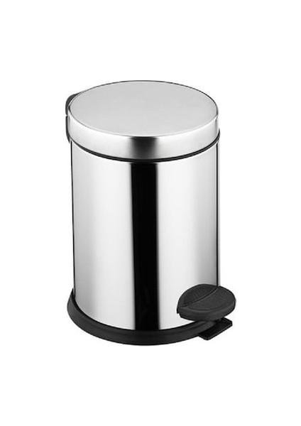 5 Lt Paslanmaz Metal Çöp Kovası