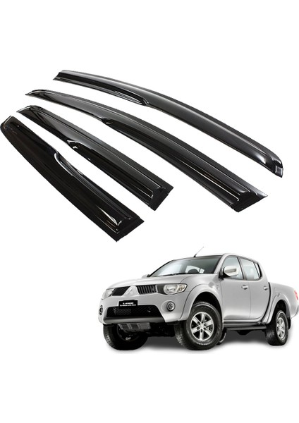 Mitsubishi L200 Mügen Cam Rüzgarlığı 2007 - 2014 Arası 4 Lü Set