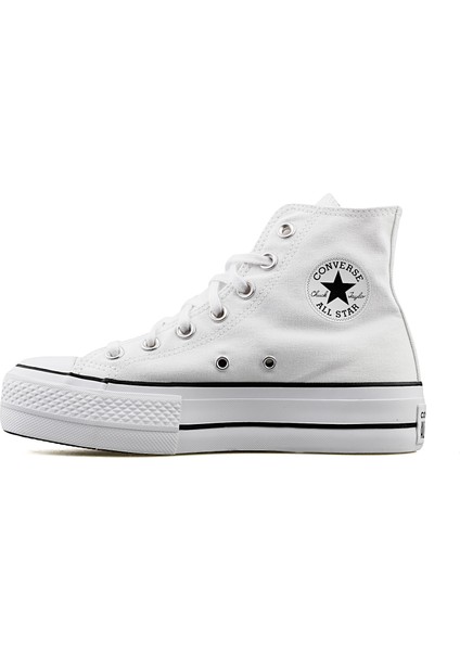 Chuck Taylor All Star Platform Canvas 560846C Unisex SİYAH/BEYAZ Günlük Sneaker Ayakkabı