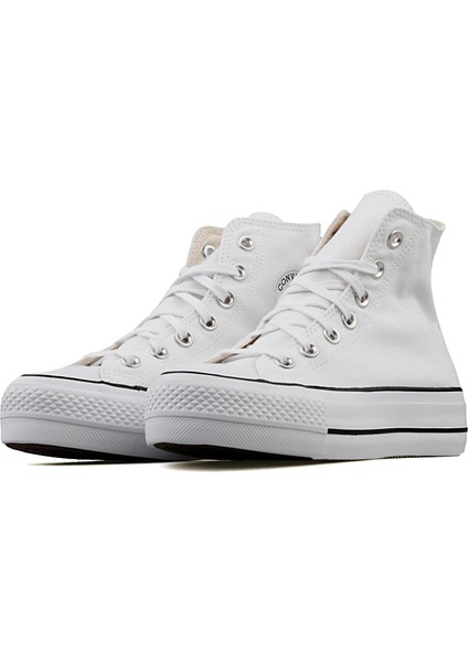Chuck Taylor All Star Platform Canvas 560846C Unisex SİYAH/BEYAZ Günlük Sneaker Ayakkabı