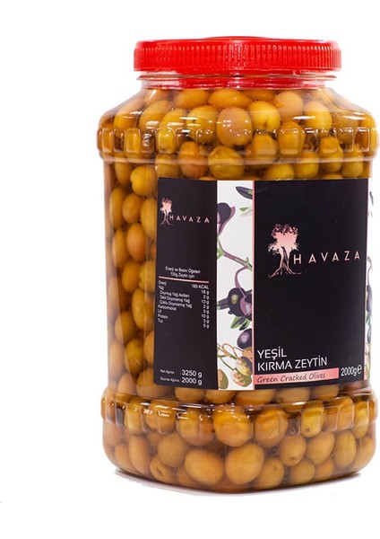 Yeşil Kırma Zeytin - 2000 Gr.