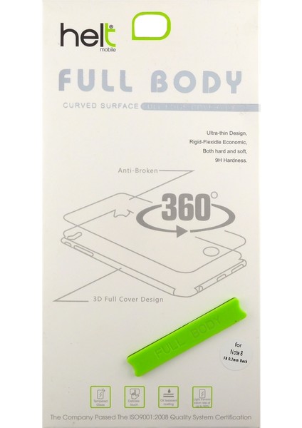 Nettech Samsung Galaxy N950 Note 8 Uyumlu Arka Koruma 360 Full Kaplama