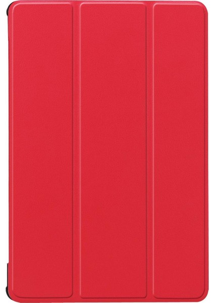 Huawei Mediapad T5 10 10.1" Kılıf PU Deri Smart Case Kırmızı