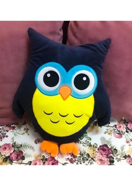 Baykuş Yastık Peluş Oyuncak %100 Yerli