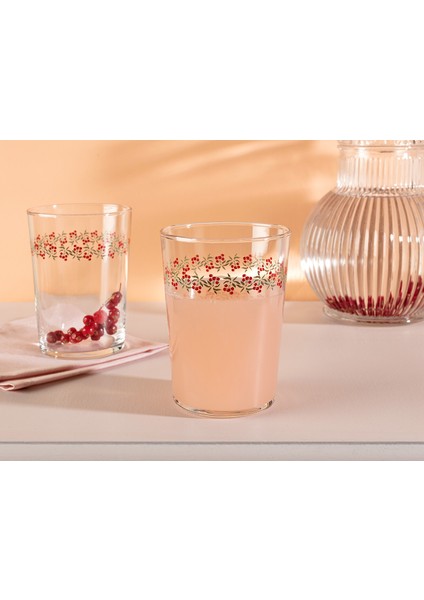 Pierretta-Cherry Bloom 4'lü Meşrubat Bardağı Seti