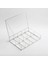 Gümüş Silver Kapaklı 10 Bölmeli Takı Aksesuar Çikolata Kutusu 30X20X6CM 1