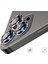 Apple iPhone 12 Pro Max 3D Metal Çerçeveli Kamera Lens Koruyucu Siyah 4