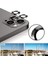 Apple iPhone 12 Pro Max 3D Metal Çerçeveli Kamera Lens Koruyucu Siyah 5