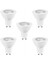 5-50W Sarı Işık 3000K GU10 LED Spot Ampul 5 Adet 1
