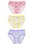 Kız Çocuk 840 Desenli 3'lü Slip Renkli 1