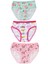 Kız Çocuk 840 Desenli 3'lü Slip Renkli 3