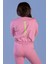 Toontoy Kız Çocuk Crop Model Cep Detaylı Baskılı Eşofman Takımı 2