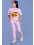 Toontoy Kız Çocuk Crop Model Cep Detaylı Baskılı Eşofman Takımı 1