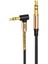 Basic A811 ‘l’ Kesim Metal Başlıklı ve Yaylı 3.5mm Aux Kablo 1
