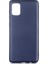 Samsung Galaxy A02S Kılıf Mat Soft Premier Silikon+Nano Glass Lacivert 1