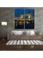 Köprü Gece Kanvas Tablo 150 x 150 cm 4