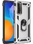 Huawei P Smart 2021 Kılıf Çift Katmanlı Yüzüklü Manyetik Vega Kapak + Cam Ekran Koruyucu 1