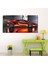 Lamborghini Kırmızı Kanvas Tablo 100 x 50 cm 4
