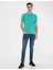 Mint Yeşili Slim Fit Basic Polo Yaka T-Shirt 50239843-VR090 4
