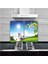 Dekoratif Cam Ocak Koruyucu ve Kesim Tahtası Zambak 60 x 52 cm 2 Parça 4'lü Ocaklar 1