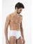 120 Ribana Kemerli Erkek Slip-Beyaz 2