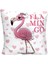 Flamingoların Aşkı Işıklı Biblo Flamingo Puf Yastık Seti 3