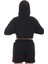 Kapüşonlu Bağcık Detaylı Crop Sweatshirt 4