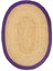 Agra Jüt Purple Oval El Dokuma Halısı 80 x 150 cm 2