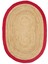 Agra Jüt Red Oval El Dokuma Halısı 120 x 180 cm 2