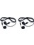 UM100 Kit-2 Ultra Kompakt 3.5mm Çıkışlı 1 Alıcı 2 Vericili Uhf Kablosuz Yaka Mikrofon Seti 3